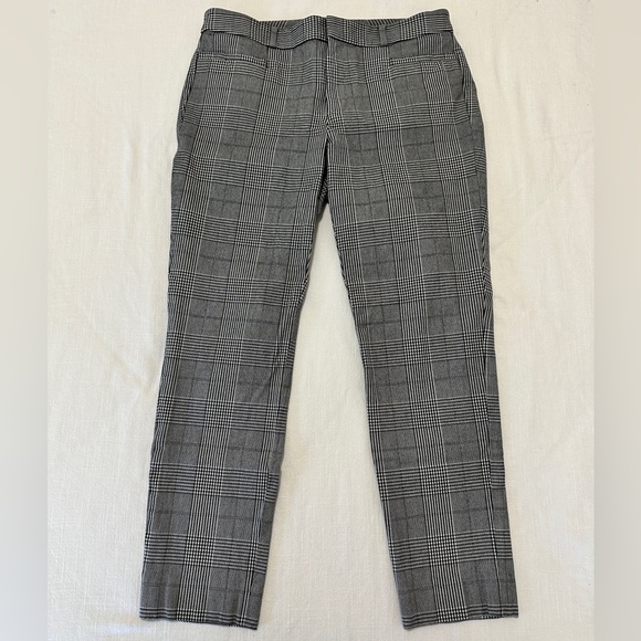 Banana Republic Tapered Trousers Checkered Gray - Picture 1 of 1